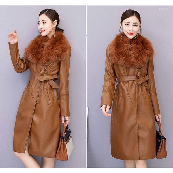korean style plus velvet fur collar warm faux pu leather coat winter woman's leather jackets woman casual outwear long jacket1, Black
korean style plus velvet fur collar warm faux pu leather coat winter woman's leather jackets woman casual outwear long jacket1, Black