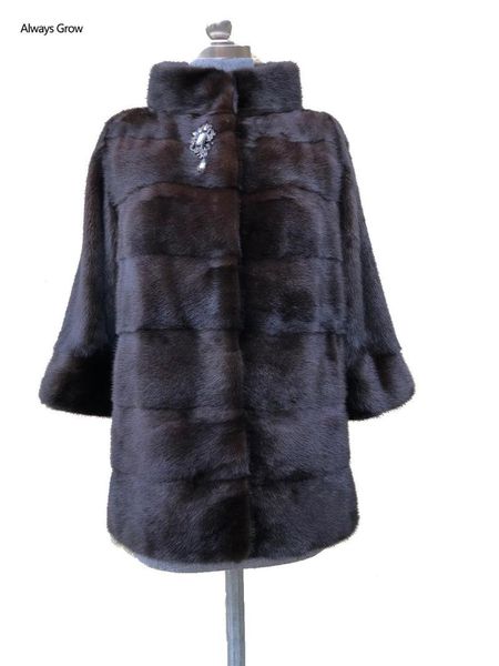 winter women fur coat jacket natural brown color stand collar full pelt slim fashion, Black
winter women fur coat jacket natural brown color stand collar full pelt slim fashion, Black