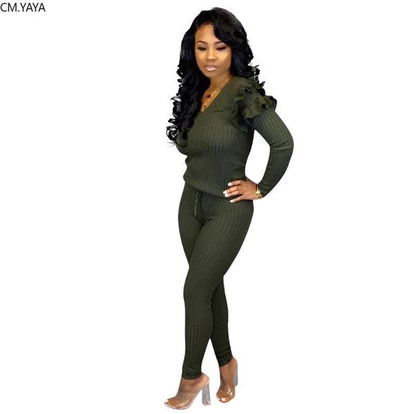 winter autumn solid colof knit women's set ruffles spling long sleeve sweater pants suit two piece set tracksuit outfit gl1236, White
winter autumn solid colof knit women's set ruffles spling long sleeve sweater pants suit two piece set tracksuit outfit gl1236, White