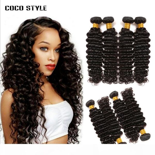 8a brazilian virgin hair deep wave 100% unprocessed brazilian virgin human hair extension 4pcs lot 8-28 inch human hair bundles, Black
8a brazilian virgin hair deep wave 100% unprocessed brazilian virgin human hair extension 4pcs lot 8-28 inch human hair bundles, Black