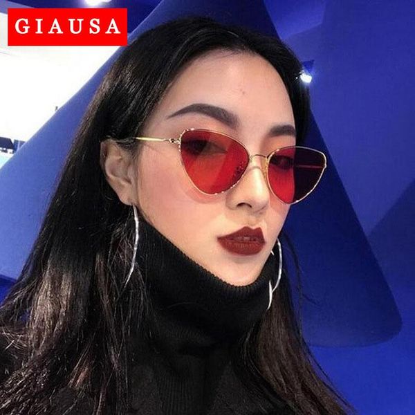 2020 vintage cat eye sunglasses women luxury coating mirror sun glasses female retro rimless metal eyewear uv400 zonnebril dames, White;black
2020 vintage cat eye sunglasses women luxury coating mirror sun glasses female retro rimless metal eyewear uv400 zonnebril dames, White;black
