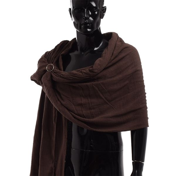 men medieval scarf brown black blue wrap cloak primitive hood neckerchief sjaal middle ages mittelalter shoulder cowl y201007, Blue;gray
men medieval scarf brown black blue wrap cloak primitive hood neckerchief sjaal middle ages mittelalter shoulder cowl y201007, Blue;gray