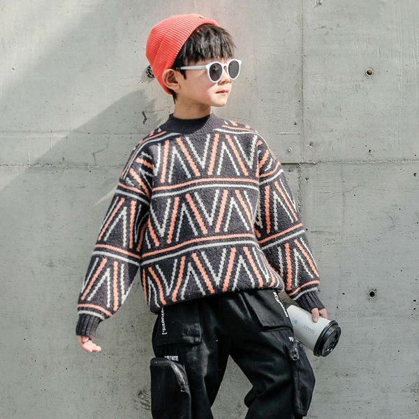 autumn winter 2020 new wear children's boys' v-shaped sweater crew neck pullover, Blue
autumn winter 2020 new wear children's boys' v-shaped sweater crew neck pullover, Blue