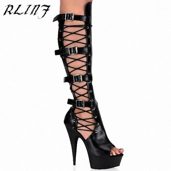 summer new 15cm super high heels fine with waterproof cross straps high boots1, Black
summer new 15cm super high heels fine with waterproof cross straps high boots1, Black
