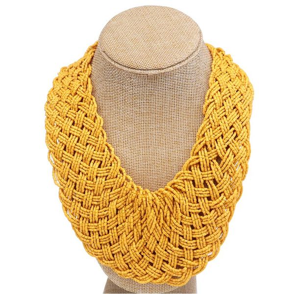 european and american hand-woven rice bead necklace boho beaded braid necklace woman, Golden;silver
european and american hand-woven rice bead necklace boho beaded braid necklace woman, Golden;silver