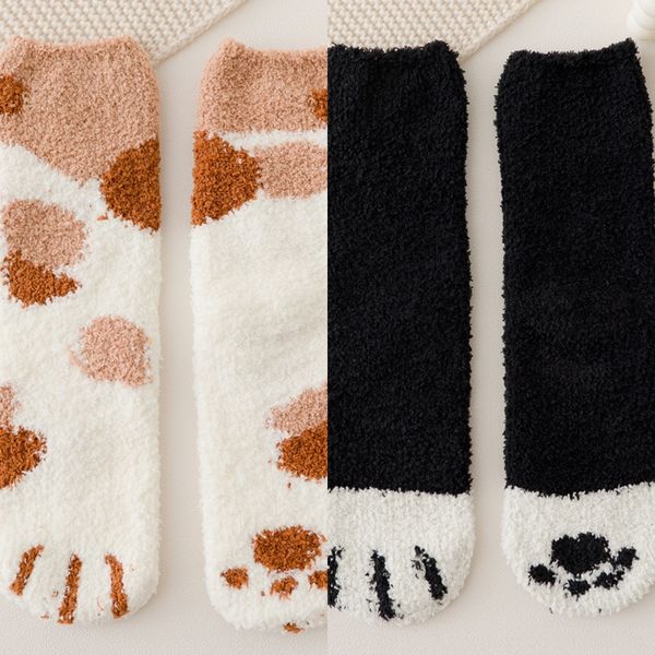 57bb1 autumn and winter plush warm children cartoon cute floor warm household paw coral velvet sleep socks home cat socks pgsy8, Black
57bb1 autumn and winter plush warm children cartoon cute floor warm household paw coral velvet sleep socks home cat socks pgsy8, Black