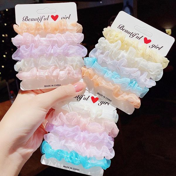 hair accessories 5pcs/set women girls cute colorful chiffon scrunchies sweet elastic bands ponytail holder fashion
hair accessories 5pcs/set women girls cute colorful chiffon scrunchies sweet elastic bands ponytail holder fashion