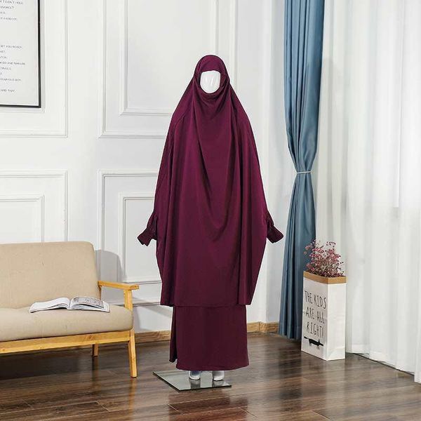 two-piece set prayer garment dress muslim women abaya jilbab hijab long khimar outfit ramadan skirt abayas islamic clothes niqab1, Red
two-piece set prayer garment dress muslim women abaya jilbab hijab long khimar outfit ramadan skirt abayas islamic clothes niqab1, Red