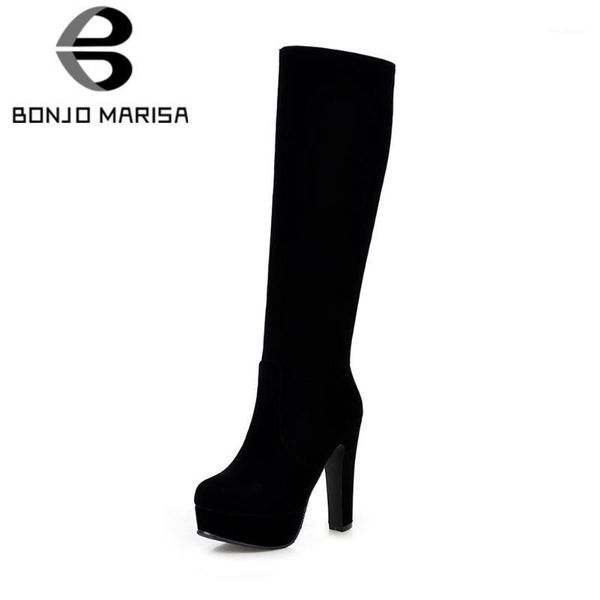 new elegant high heels platform office ladies mid-calf boot winter women shoes boots female1, Black
new elegant high heels platform office ladies mid-calf boot winter women shoes boots female1, Black