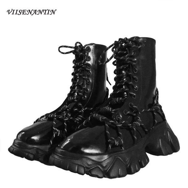thick-soled dragon-tooth black patent leather ankle boots punk style high school boots women's 2020 autumn and winter new style
thick-soled dragon-tooth black patent leather ankle boots punk style high school boots women's 2020 autumn and winter new style