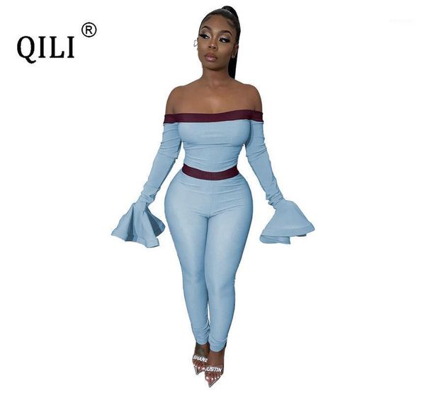 qili women off shoulder jumpsuits elegant ruffles sleeve skinny long pants jumpsuits1, Black;white
qili women off shoulder jumpsuits elegant ruffles sleeve skinny long pants jumpsuits1, Black;white