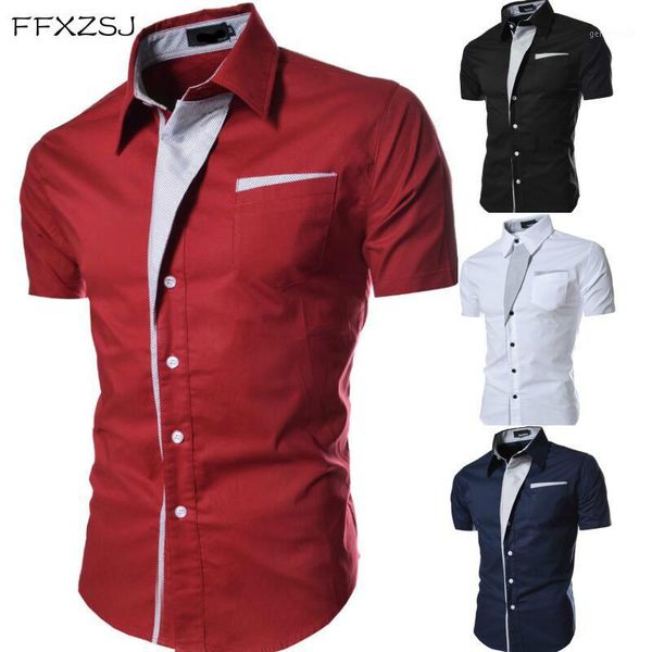 men's casual shirts ffxzsj summer brand men shirt classic stripes dress short sleeve slim fit camisa masculina male hawaiian shirts1, White;black
men's casual shirts ffxzsj summer brand men shirt classic stripes dress short sleeve slim fit camisa masculina male hawaiian shirts1, White;black
