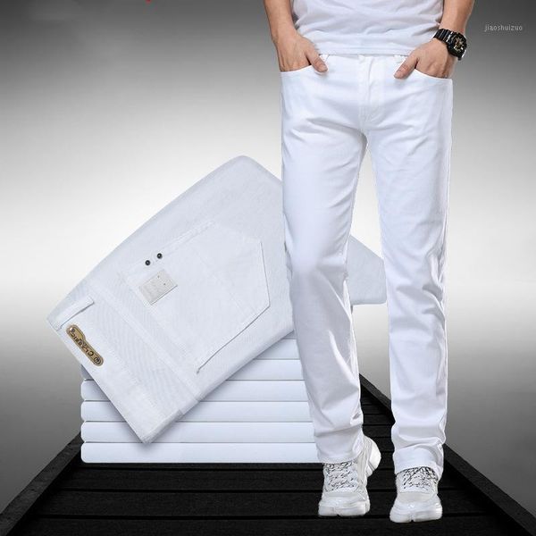white denim trousers men baggy jeans slim fit pants classic jean homme spijkerbroeken heren biker soft fashion1, Blue
white denim trousers men baggy jeans slim fit pants classic jean homme spijkerbroeken heren biker soft fashion1, Blue