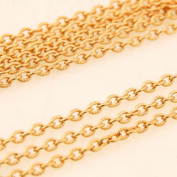 new design stainless steel gold color chains necklaces 5/10/20 meter/lot 3.2mm wide necklace for women/men jewelry, Silver
new design stainless steel gold color chains necklaces 5/10/20 meter/lot 3.2mm wide necklace for women/men jewelry, Silver