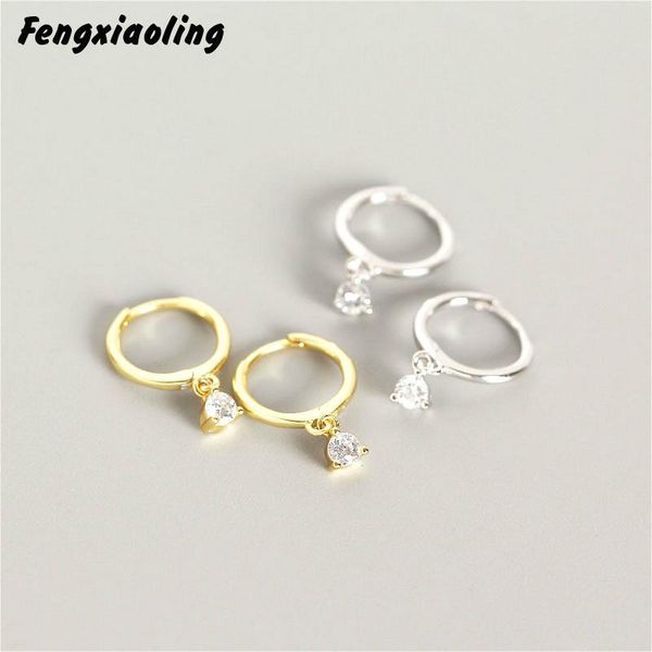 fengxiaoling real 925 sterling silver hoop earrings for women mini round zircon silver earings fine jewelry cute accessories, Golden;silver
fengxiaoling real 925 sterling silver hoop earrings for women mini round zircon silver earings fine jewelry cute accessories, Golden;silver
