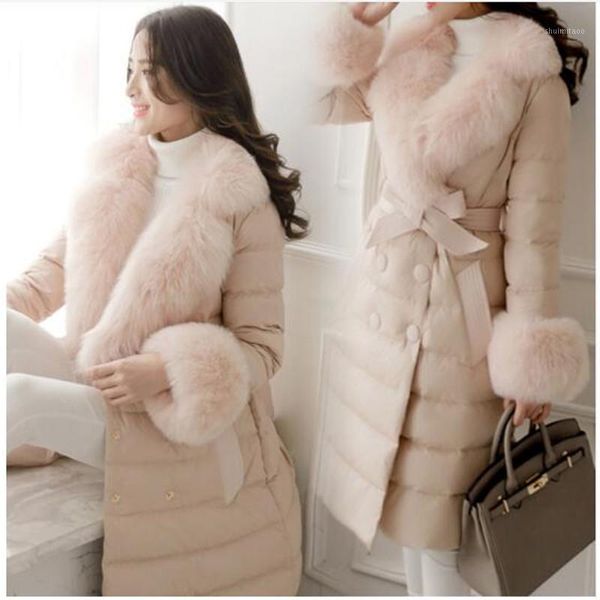 2019 faux large fur collar winter jacket women coat female fashion european style 90% white duck down parka1, Black
2019 faux large fur collar winter jacket women coat female fashion european style 90% white duck down parka1, Black