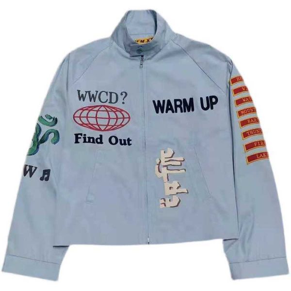 afan cpfm human made co branded blue print jacket spring and autumn high street tooling loose coat, Black;brown
afan cpfm human made co branded blue print jacket spring and autumn high street tooling loose coat, Black;brown