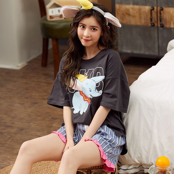 bzel women's pajamas black loose homewear soft cotton sleepwear set pijama mujer kawaii cartoon underwear casual nighty y200708, Black;red
bzel women's pajamas black loose homewear soft cotton sleepwear set pijama mujer kawaii cartoon underwear casual nighty y200708, Black;red