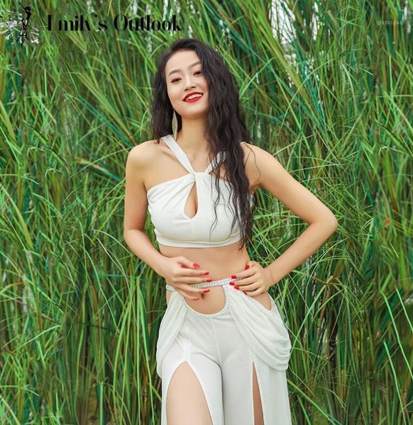 2020 summer new design layd's 2 piece belly dance costume set strap blouse long harem pants side split dancewear white1, Black;red
2020 summer new design layd's 2 piece belly dance costume set strap blouse long harem pants side split dancewear white1, Black;red