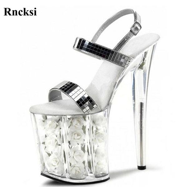 sandals rncksi 8 inch clear platform white flowers for wedding silver shoes 20cm transparent dress high heels dance, Black
sandals rncksi 8 inch clear platform white flowers for wedding silver shoes 20cm transparent dress high heels dance, Black