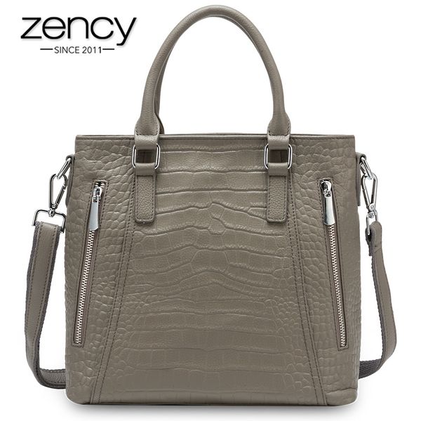 zency casual tote handbag 100% genuine leather lady shoulder bag fashion women crossbody bags black grey c0121
zency casual tote handbag 100% genuine leather lady shoulder bag fashion women crossbody bags black grey c0121