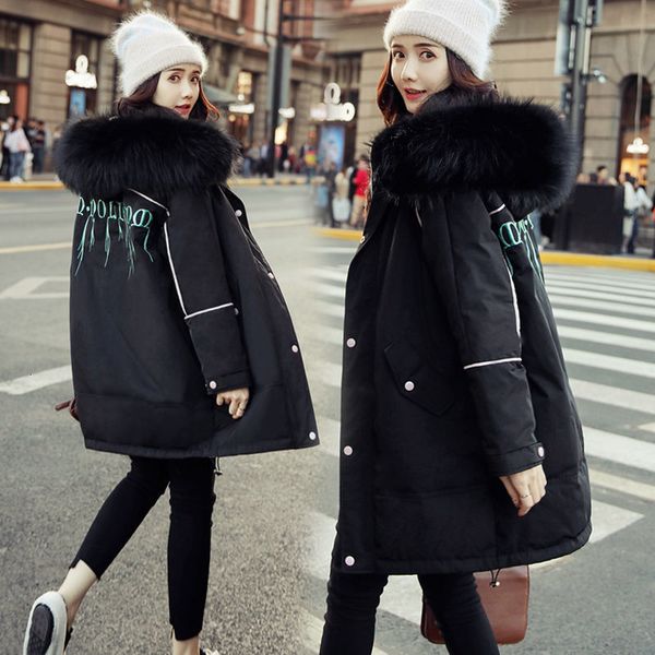 2021 women's winter jacket new thick warm coat fashion fur coller hooded cotton padded parkas female wadding clothing black y648 hixf
2021 women's winter jacket new thick warm coat fashion fur coller hooded cotton padded parkas female wadding clothing black y648 hixf