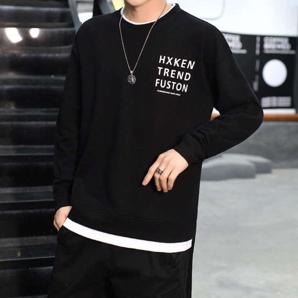 round straight long sleeve t-shirt casual neck sweater men's korean fashion sports 2020 spring and autumn clothes men, Gray
round straight long sleeve t-shirt casual neck sweater men's korean fashion sports 2020 spring and autumn clothes men, Gray