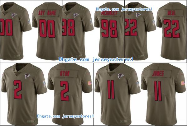 atlanta falcons men #2 matt ryan 11 julio jones 22 keanu neal custom women youth nfl olive salute to service football jerseys, Black;red
atlanta falcons men #2 matt ryan 11 julio jones 22 keanu neal custom women youth nfl olive salute to service football jerseys, Black;red