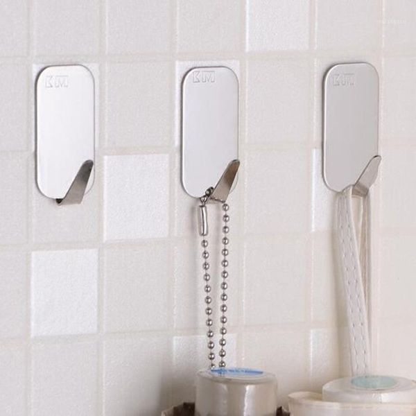 hooks & rails 3pcs-4pcs/lot stainless steel self adhesive wall hook seamless door sticky hanger key holder bathroom kitchen accessories1
hooks & rails 3pcs-4pcs/lot stainless steel self adhesive wall hook seamless door sticky hanger key holder bathroom kitchen accessories1