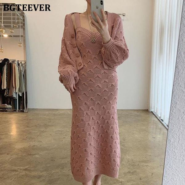 casual dresses bgteever elegant autumn knitted 2 pieces set women single-breasted short cardigans & sleeveless sweater bodycon dress vestido, Black;gray
casual dresses bgteever elegant autumn knitted 2 pieces set women single-breasted short cardigans & sleeveless sweater bodycon dress vestido, Black;gray