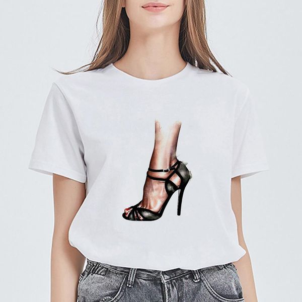 new t-shirt female ropa mujer funny harajuku aesthetic high-heeled shoes t-shirt hipster cute versatile vogue streetwear tee, White
new t-shirt female ropa mujer funny harajuku aesthetic high-heeled shoes t-shirt hipster cute versatile vogue streetwear tee, White