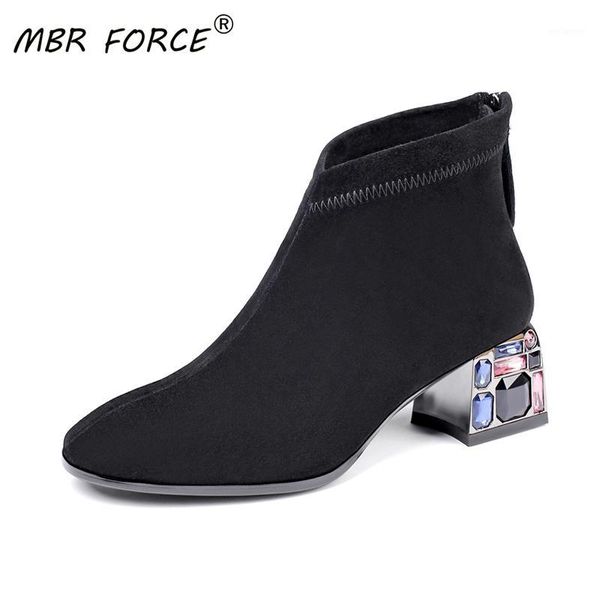 mbr force trend winter autumn women kid suede boots ladies fashion rhinestone heel round toe versatile shoes woman plus size 421, Black
mbr force trend winter autumn women kid suede boots ladies fashion rhinestone heel round toe versatile shoes woman plus size 421, Black