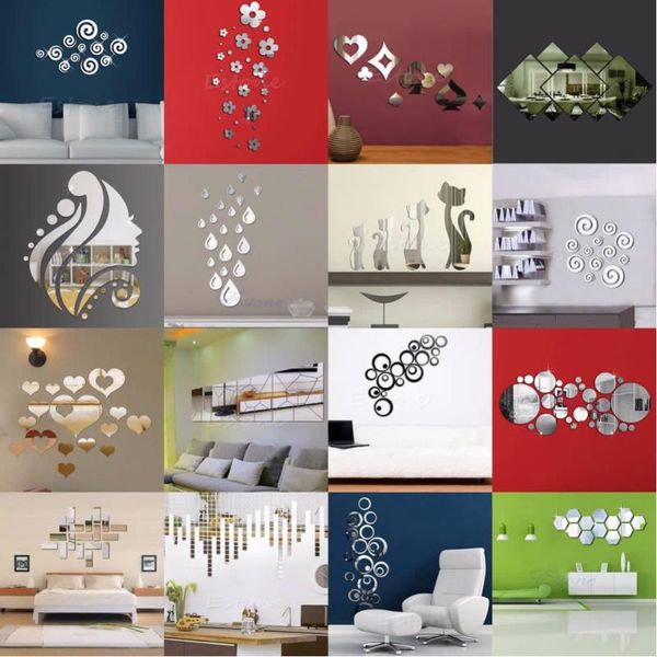 3d mirror wall sticker ceiling living room bedroom acrylic mural wall decals modern home decor geometric waist heart butterfly
3d mirror wall sticker ceiling living room bedroom acrylic mural wall decals modern home decor geometric waist heart butterfly