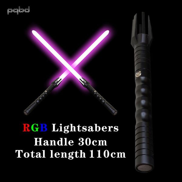 pqbd lightsaber rgb original sound effect flashing stick glowing sound led laser sword toy for children q0113
pqbd lightsaber rgb original sound effect flashing stick glowing sound led laser sword toy for children q0113