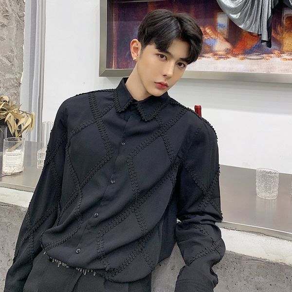 2021 New Spring Flower Designer of Artisanal Rice Freestyle Diamond Lace Male Temperament God Thin Men Shirts Long Tidal Sleeve. 3IZN, Black
2021 New Spring Flower Designer of Artisanal Rice Freestyle Diamond Lace Male Temperament God Thin Men Shirts Long Tidal Sleeve. 3IZN, Black