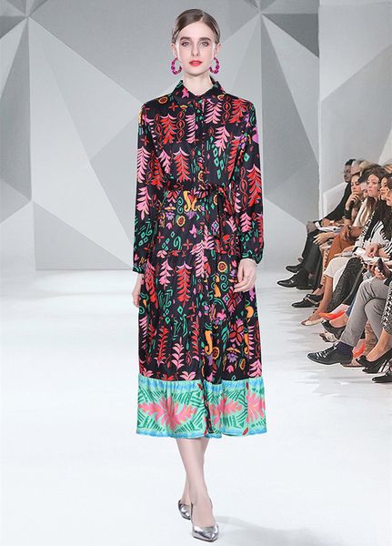 2022 spring autumn runway flower dress women designer long sleeve single breasted party print lace-up dresses office lady ribbon bow slim a-, Black;gray
2022 spring autumn runway flower dress women designer long sleeve single breasted party print lace-up dresses office lady ribbon bow slim a-, Black;gray