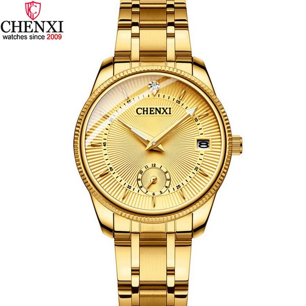 chenxi luxury golden lady brand minimalism calendar waterproof quartz women's watch business dress clock 069ipg, Slivery;brown
chenxi luxury golden lady brand minimalism calendar waterproof quartz women's watch business dress clock 069ipg, Slivery;brown