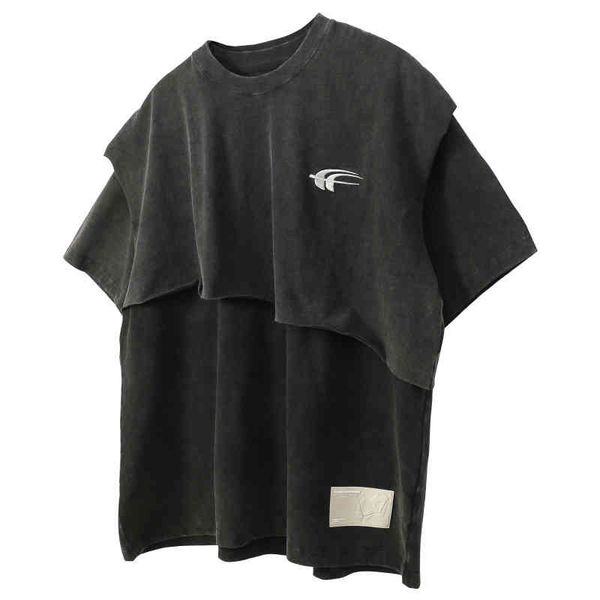 men's t-shirts spring and summer guochaogao street xiha dark wind detachable short sleeve t-shirt men's loose 22eb, White;black
men's t-shirts spring and summer guochaogao street xiha dark wind detachable short sleeve t-shirt men's loose 22eb, White;black
