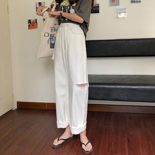 s-xl summer korean ins style loose high waist jeans lady casual daddy white straight denim ripped pants womens (72770)1, Blue
s-xl summer korean ins style loose high waist jeans lady casual daddy white straight denim ripped pants womens (72770)1, Blue