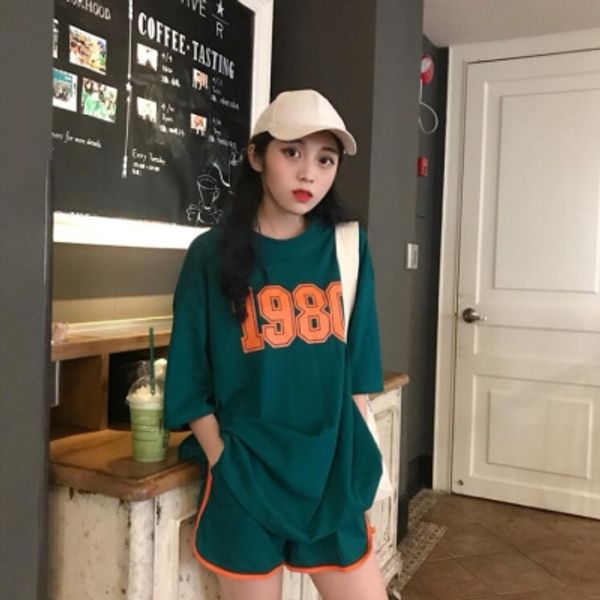 2020 new summer leisure sports suit female korean student foreign fashion short wide leg pants sleeve wide leg pants two piece fashion aqxjo, Gray
2020 new summer leisure sports suit female korean student foreign fashion short wide leg pants sleeve wide leg pants two piece fashion aqxjo, Gray