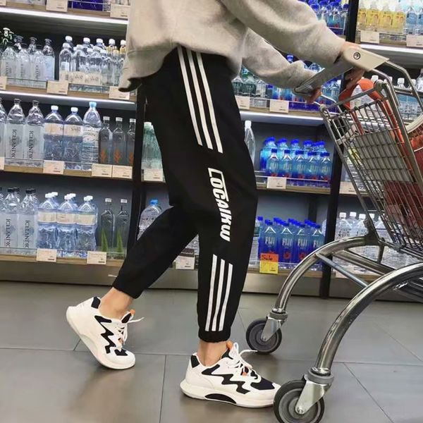 2020 men's casual spring and sports pants sports pants autumn new three bar printing loose leg capris 6ir8z, Blue
2020 men's casual spring and sports pants sports pants autumn new three bar printing loose leg capris 6ir8z, Blue