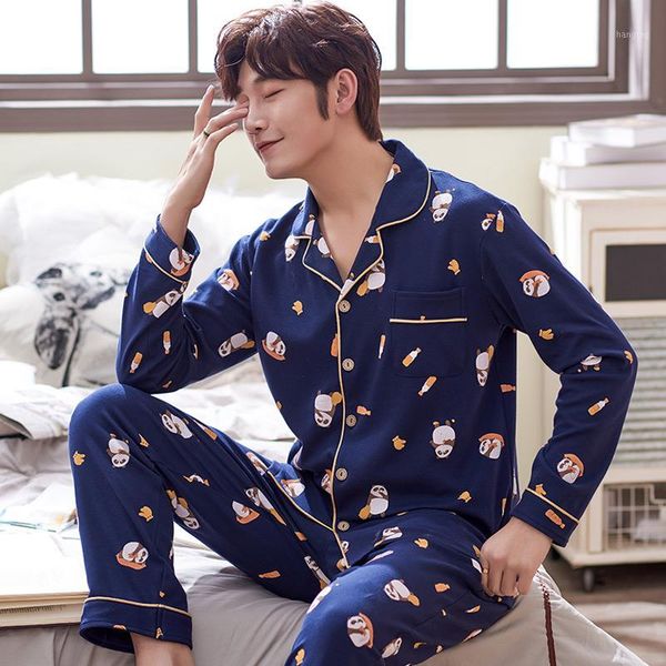 spring and autumn pajamas men's long sleeve cotton leisure male's youth cartoon bear homewear set1, Black;brown
spring and autumn pajamas men's long sleeve cotton leisure male's youth cartoon bear homewear set1, Black;brown