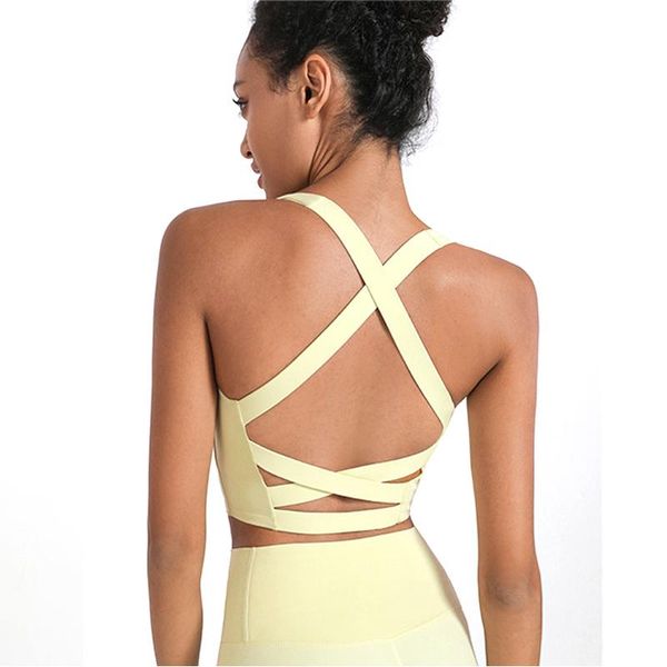fitness seamless sports bras yoga pilate for women running absorb sweat athletic vest cross straps sportswear with chest pad, White;black
fitness seamless sports bras yoga pilate for women running absorb sweat athletic vest cross straps sportswear with chest pad, White;black