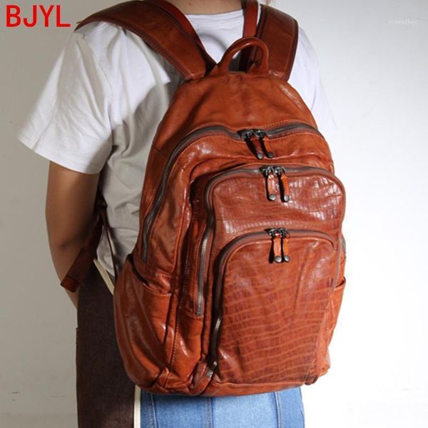 backpack luxury vintage leather men's genuine male travel bag soft casual computer bags large capacity men solid1
backpack luxury vintage leather men's genuine male travel bag soft casual computer bags large capacity men solid1