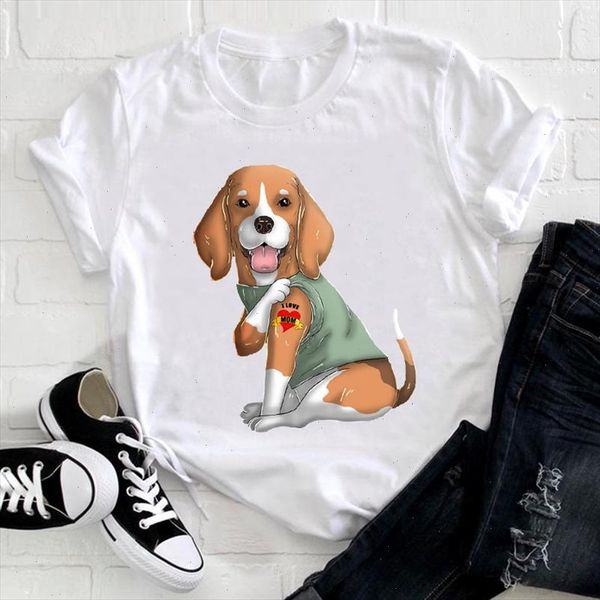 women cute dog mom trend style funny kawaii 90s cartoon animal 90s clothes print tee ladies graphic tshirt female t shirt, White
women cute dog mom trend style funny kawaii 90s cartoon animal 90s clothes print tee ladies graphic tshirt female t shirt, White
