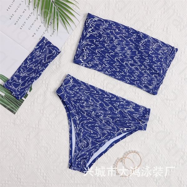 three piece bra swimsuit women's split printed bikini swimsuit, White;black
three piece bra swimsuit women's split printed bikini swimsuit, White;black