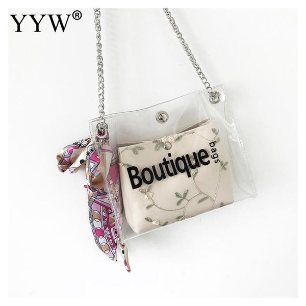women transparent girl bag 2 pcs jelly clear quality women crossbody chain bags new fashion messager female sac main femme jaune
women transparent girl bag 2 pcs jelly clear quality women crossbody chain bags new fashion messager female sac main femme jaune