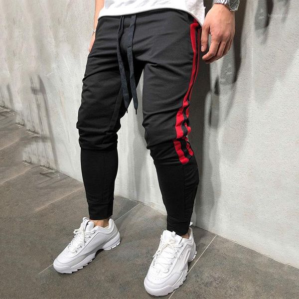 men track pants 2018 new fashion hip hop fitness streetwear trousers striped drawstring joggers sweatpants pantalon homme1, Black
men track pants 2018 new fashion hip hop fitness streetwear trousers striped drawstring joggers sweatpants pantalon homme1, Black