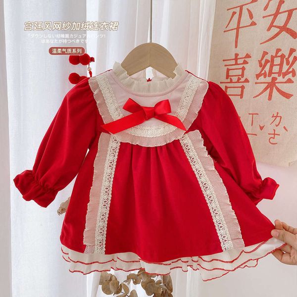 girl's princs winter super foreign sle thickened plush skirt year drs cq020, Red;yellow
girl's princs winter super foreign sle thickened plush skirt year drs cq020, Red;yellow