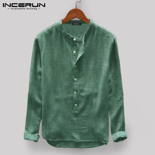 incerun 2020 solid color vintage мужчины повседневная рубашка стенд воротник кнопка с длинным рукавом топы мужчины камиза masculina harajuku, White;black
incerun 2020 solid color vintage мужчины повседневная рубашка стенд воротник кнопка с длинным рукавом топы мужчины камиза masculina harajuku, White;black